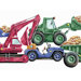 Whimsical Children's Vol. 1 Construction Truck Die-Cut Border in Primary