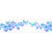 Fluttering Butterflies Free Style Border Wallpaper in Blue