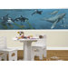 Deep Sea Whales Mural Style Border