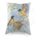 Painted Bird and Nest Pillow