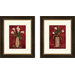 Floral Red Hot Callas Framed Art (Set of 2)