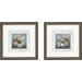 Floral Blue and White Collection Framed Art (Set of 2)