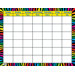 Rainbow Stripes Calendar Chart Pp