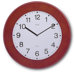 Opal Slim Wooden Clock in Dark Brown