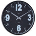 Caliber Steel Case Stylish Clock in Black