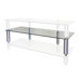 Legacy TV Stand 10" Star Posts with Glass Shelf
