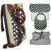 Organic Bib, Burp and Wash Gift Set in Diamond Eye
