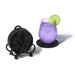 Patrice Coaster Container with 6 Coasters in Black
