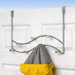 Sweep Over-The-Door 7-Hook Double Rack in Satin Nickel