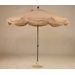 9' x 8 LED Light Scallop Market Umbrella