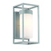 Cube 12" x 6" One Light Outdoor Wall Sconce in Graphite