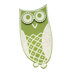 Checkered Glitter Owl