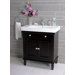 30" Single Bathroom Vanity in Dark Brown