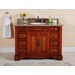 48" Single Bathroom Vanity in Burled Wood