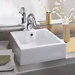 Cubo Bathroom Vessel Sink in White