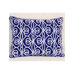 Entwined Pillow in White and Navy