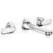 Veri Wall Mounted Bathroom Faucet with Double Lever Handles