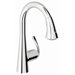 Ladylux3 Main Single Handle Single Hole Kitchen Faucet with Dual Spray Pull Down