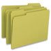 File Folder, 1-Ply, 1/3 Cut Assorted Tabs, Letter, 100 per Box, Yellow