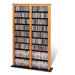 Double Barrister Multimedia Storage Rack