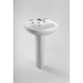 Supreme Pedestal Bathroom Sink with Sanagloss