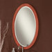 Casaya Oval Mirror in Cherry Stain