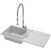 Starck K Kitchen Sink with Left Bowl in White Alpin