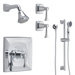 Illume Thermostatic Complete Shower System 00 with Lever Handle