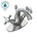 Savina Single Hole Bathroom Sink Faucet with Double Cross Handles