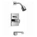 Glance Pressure Balance Thermostatic/Diverter Tub and Shower Faucet