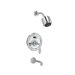 Classic Pressure Balance Diverter Tub / Shower Faucet with Crystal Lever Handle