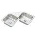 Gourmet 31.88" x 31.88" Top Mount Corner Kitchen Sink