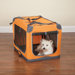 Small Pioneer Soft Dog Crate in Orange