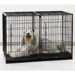 Extra Tall Modular Dog Cage in Black