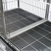 Modular Pet Cage Tray Connector in Stainless Steel
