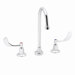 Commander Widespread Bathroom Faucet with Double Wrist Blade Handles
