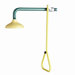 Lifesaver Wall Mount  Horizontal Shower Supply with Impeller Action, Stay-Open Ball Valve and Pull Rod