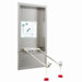 Eyesaver Wall Mounted Recessed Stainless Steel Cabinet with Swing Down Aerated Eye / Face Wash
