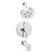 Neo Pressure Balance Valve and Trim Shower Combinations and Tub Spout