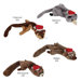 Holiday Unstuffies Badger Dog Toy
