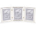 Plated Bead Hinged Triple Picture Frame