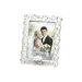 Crystals and Ivory Enamel Metal Picture Frame