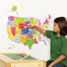 Us State Map Interactive Vinyl Peel and Stick Wall Play Mural