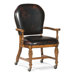 Round Back Game Leather Arm Chair