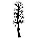 Spot Combtree Wall Decal in Black