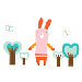 Piccolo Mimi the Bunny Wall Sticker