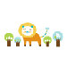 Piccolo Edgar the Lion Wall Sticker