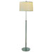 Cirrus One Light Floor Lamp in Metallic Silver and Chrome