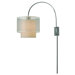 Brella One Light Arc Wall Lamp in Brushed Nickel