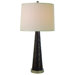 Tinseltown One Light Table Lamp with Off-White Shimmer Shade in Polished Chrome